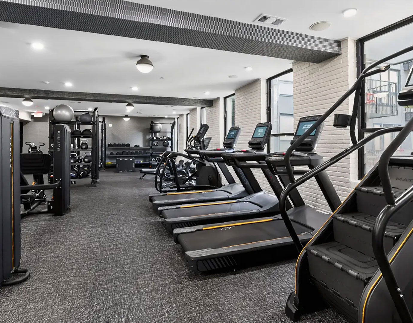 fully equipped fitness center